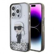 Karl Lagerfeld iPhone 15 Pro Max Mobilskal Liquid Glitter Ikonik