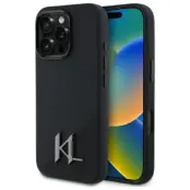 Karl Lagerfeld iPhone 15 Pro Max Mobilskal Magsafe Shadow Metal - Svart