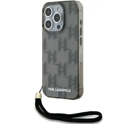 Karl Lagerfeld iPhone 15 Pro Max Skal MagSafe IML Mono KL Pattern
