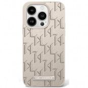 Karl Lagerfeld iPhone 16 Mobilskal MagSafe Metal Logo - Beige