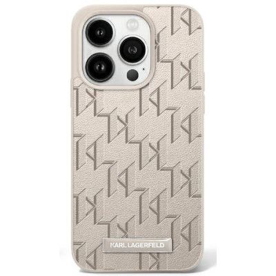 Karl Lagerfeld iPhone 16 Mobilskal MagSafe Hot Stamp - Beige