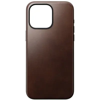 Nomad Modern Horween Leather Case (iPhone 15 Pro Max) - Svart