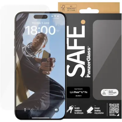 PanzerGlass Safe Screen Protector (iPhone 15 Pro Max)