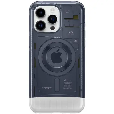 Spigen Classic C1 MagFit (iPhone 15 Pro Max) - Grå