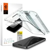 Spigen iPhone 15 Pro Max Härdat Glas Skärmskydd'EZ'Fit - Svart