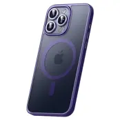 SULADA iPhone 15 Pro Max Skal MagSafe Anti-fall Mörklila