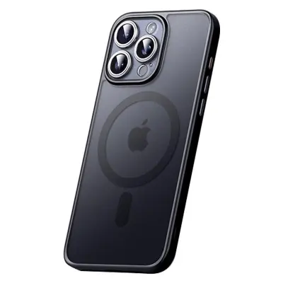 SULADA iPhone 15 Pro Max Skal MagSafe Anti-fall Titan Svart