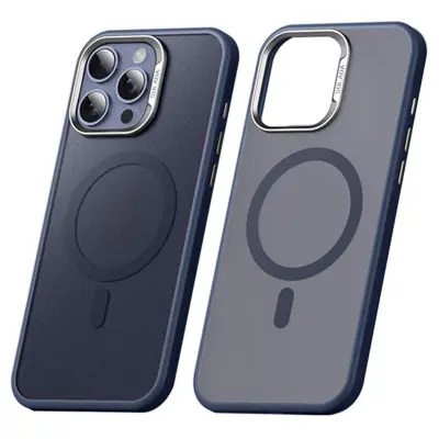 SULADA iPhone 15 Pro Max Mobilskal MagSafe Ultra-Tunn PC+TPU Blå