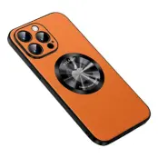 SULADA Mobilskal till iPhone 15 Pro Max PU Läder TPU MagSafe - Orange