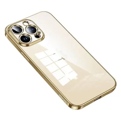 SULADA iPhone 15 Pro Max Mobilskal TPU Guld Scratch Proof Klar