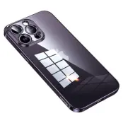 SULADA Mobilskal till iPhone 15 Pro Max TPU Klart Scratch Proof Lila