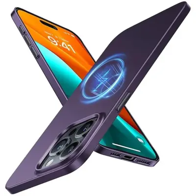 Torras iPhone 15 Pro Max Mobilskal Magsafe Shockproof - Lila