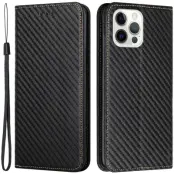 Trolsk Plånboksfodral Kolfibermönster (iPhone 15 Pro Max)
