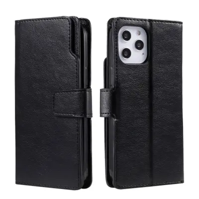 Trolsk Leather Wallet (iPhone 15 Pro Max) - Svart