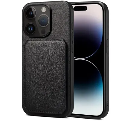 Trolsk Mobilskal med Kortfack&Stativ (iPhone 15 Pro Max)