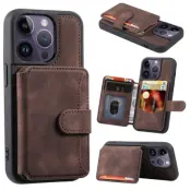 Trolsk Wallet with Kickstand (iPhone 15 Pro Max) - Brun