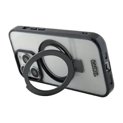Tumi iPhone 15 Pro Max Mobilskal MagSafe Transparent Ring Stand - Vit