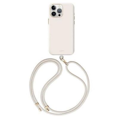 UNIQ iPhone 15 Pro Max Halsbandsskal Magsafe Coehl Creme - Ivory