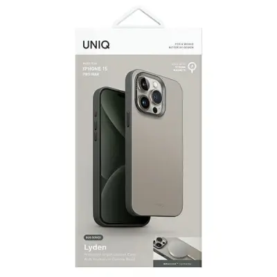 UNIQ iPhone 15 Pro Max Mobilskal MagSafe Lyden DS - Beige-grön