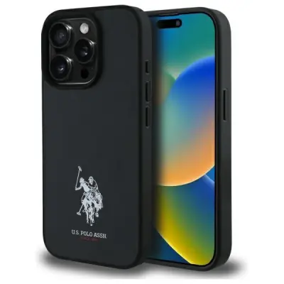 US Polo iPhone 15 Pro Max Mobilskal Leather Embroidered
