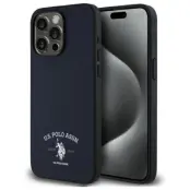 US Polo iPhone 15 Pro Max Mobilskal Printed DH Logo - Marinblå