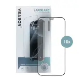 Veason iPhone 15 Pro Max Härdat glas Skärmskydd 6D Pro (10in1) - Svart
