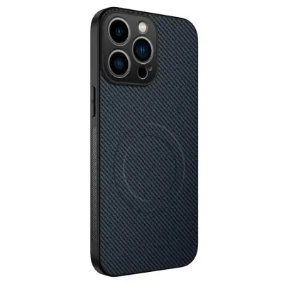 WANLONFENG iPhone 15 Pro Max Mobilskal MagSafe Carbon TQ
