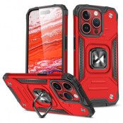 Wozinsky iPhone 15 Pro Max Mobilskal Ringhållare - Röd