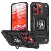 Wozinsky iPhone 15 Pro Max Mobilskal Ringhållare  - Svart