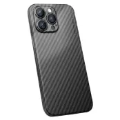 X-LEVEL Mobilskal till iPhone 15 Pro Max Carbon Fiber Svart Ultra Tunn