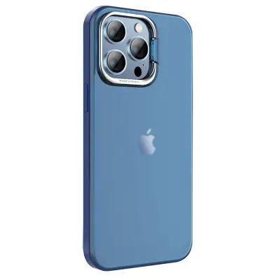 X-LEVEL iPhone 15 Pro Max Mobilskal med Kickstand - Blå