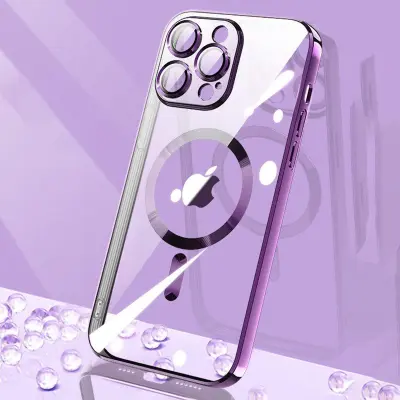 X-LEVEL iPhone 15 Pro Max Mobilskal TPU MagSafe Lila