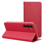 Xiaomi Redmi Note 14 4G Plånboksfodral Luna Carbon - Röd