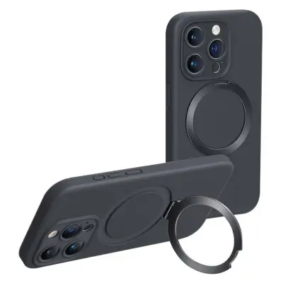 XUNDD iPhone 15 Pro Max Reno Mobilskal Magnetisk Ställ - Svart