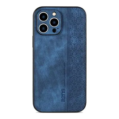 AZNS iPhone 15 Pro Fodral KonstLäder - Blå