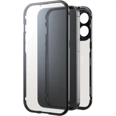Black Rock 360° Glass Case (iPhone 15 Pro)