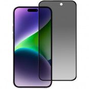 BOOM [1-Pack] iPhone 15 Pro Härdat Glas Skärmskydd Privacy - Svart