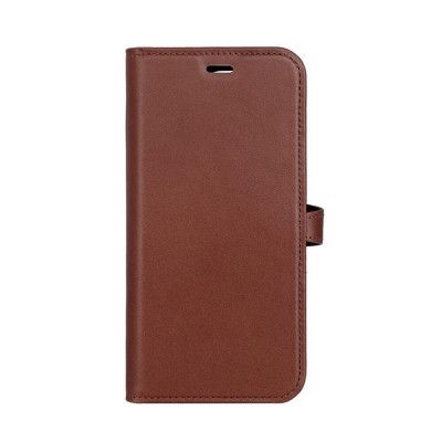 BUFFALO äkta läder iPhone 15 Pro Plånboksfodral 3 Kort Magsafe - Brun