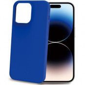 Celly iPhone 15 Pro Mobilskal Cromo Soft Rubber - Blå