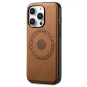 DENIOR A11 iPhone 15 Pro Fodral Konstläder belagd TPU+PC Brun