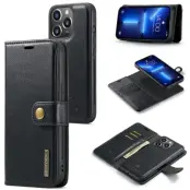DG Ming Detachable Wallet (iPhone 15 Pro) - Svart