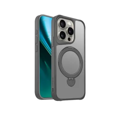 Etteri iPhone 15 Pro Mobilskal MagSafe Matt Ring - Grå