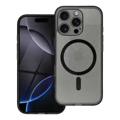 Galaxy S25 Mobilskal Magsafe Clear - Glitter Svart