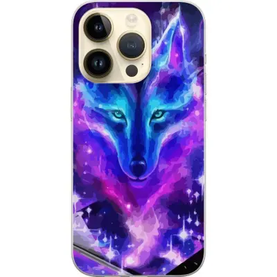 Mobilskal till Apple iPhone 15 Pro med Neon Varg