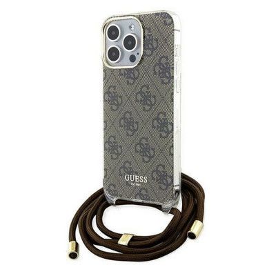Guess iPhone 15 Pro Mobilhalsband Skal Print - Brun