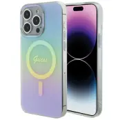 Guess Mobilskal till iPhone 15 Pro MagSafe MagSafe IML Iridescent - Turkos