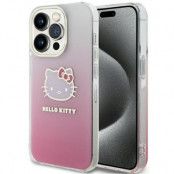 Hello Kitty iPhone 15 Pro Mobilskal IML Gradient Electrop Kitty Head