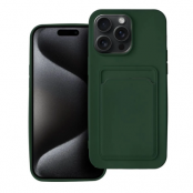 iPhone 15 Pro Mobilskal Korthållare - Grön