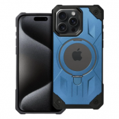 iPhone 15 Pro Mobilskal Magsafe Ringhållare Armor - Blå