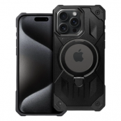 iPhone 15 Pro Mobilskal Magsafe Ringhållare Armor - Svart